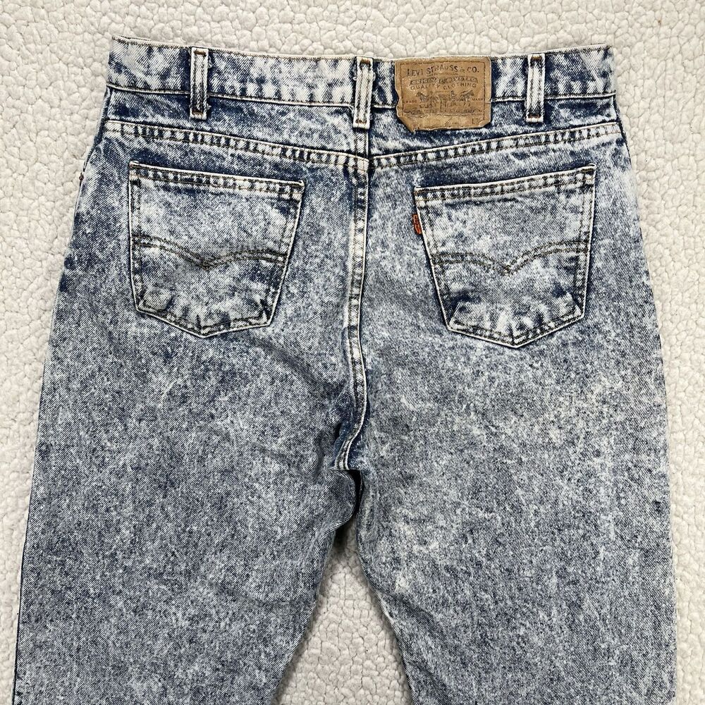 VTG Levi’s 554 Men’s 34x30 (Actual 32x30) Acid Wash Orange Tab 90’s USA - Picture 4 of 12